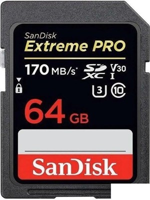 Sandısk 64GB Extreme Pro SDSDXXU-064G-GN4IN Sdxc Hafıza Kartı