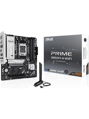 Asus Prıme B850M-A WIFI6E Ddr5 Hdmı-Dp Typec Pcıe 5.0 Am5 Matx