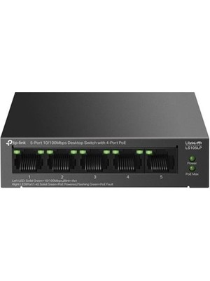 Tp-Lınk 5port LS105LP Gigabit 4port 41W Poe Switch