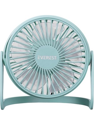 Everest EFN-505 Masaüstü Turkuaz USB Fan