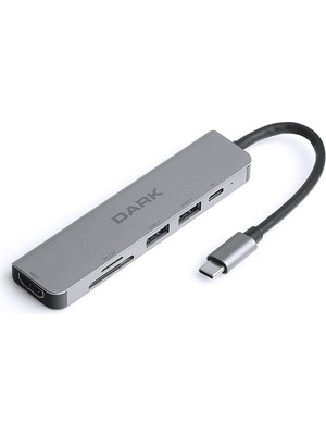 Dark DK-AC-U31X38 Type-C To Hdmı, Kart Okuyucu Çevirici Hub