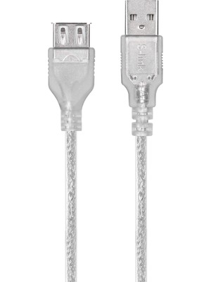 S-Link SL-AF2003 Usb2.0 Şeffaf Uzatma Kablo (3m)