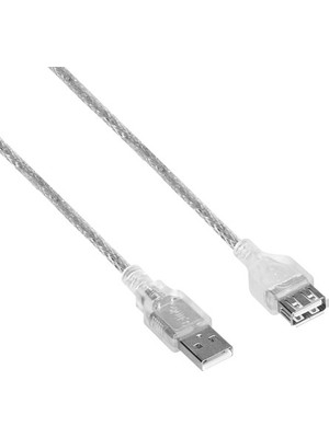 S-Link SL-AF2015 Usb2.0 1.5m Şeffaf Uzatma Kablo