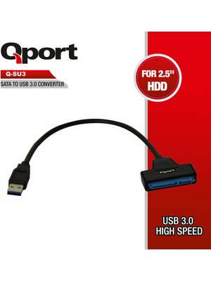 Qport Sata To USB 3.0 Çevirici ( Q-Su3)