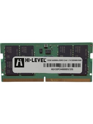 Hı-Level 32GB Ddr5 5600MHZ Notebook Ram Value HLV-SOPC44800D5/32G