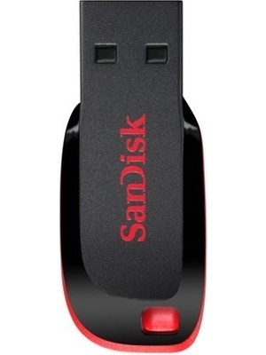 Sandısk 64GB USB 2.0 Cruzer Blade SDCZ50-064G-B35 Siyah Taşınabilir Bellek