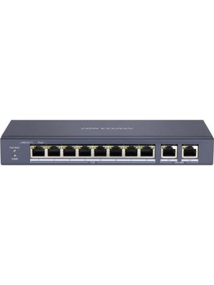 Hıkvısıon DS-3E0310P-E/M 8xfe+2xfe 65W Poe Switch
