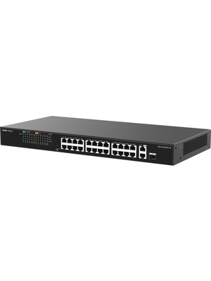 Ruijie Reyee RG-ES126FGS-LP 24-Port 10/100+2X RJ45 /1X1GBSFP (180W) Poe Rackmoun