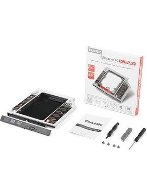 Dark Storex Xtary DK-AC-DSOSD12 12.7mm Notebook Optik Sata SSD HDD Kutu