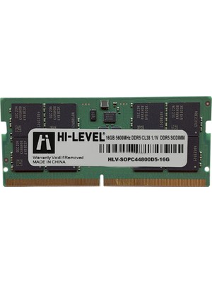 Hi-Level 16GB 5600MHZ Ddr5 Sodimm Kutulu (HLV-SOPC44800D5/16G)