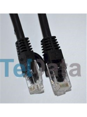 Teldata TLD-1000S Cat6 10MT Siyah Utp Patch Kablo