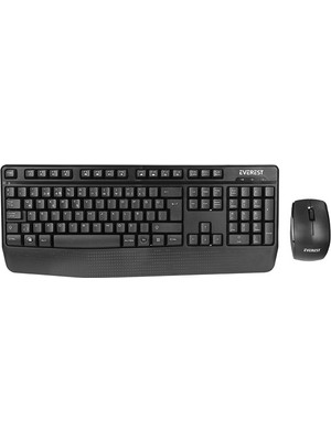 Everest KM-973 Q Türkçe Kablosuz Siyah Klavye+ Mouse