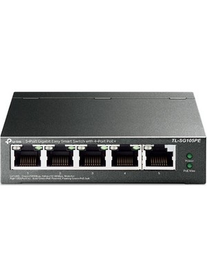 Tp-Lınk 5-Port 65W 4-Port Poe TL-SG105PE Gıgabıt Yönetilebilir Poe Swıtch