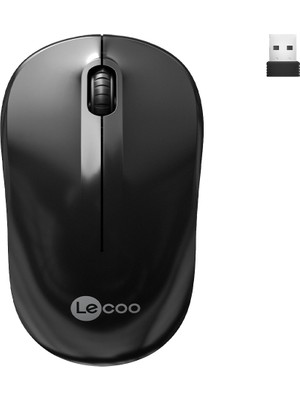 Lecoo WS206 Siyah Kablosuz 1200DPI 3 Tuşlu Optik Mouse