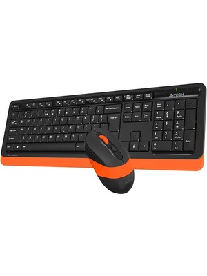 A4-Tech FG1010 Kablosuz Q Turuncu Klavye Mouse Set