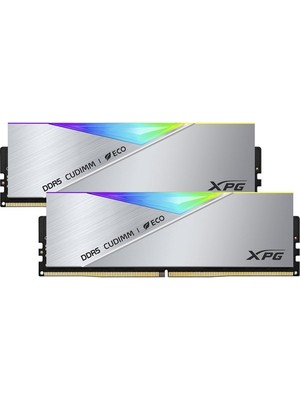Xpg 48GB (2x 24GB) Ddr5 Cudımm 8400MHZ CL40 Rgb Dual Kıt Pc Ram Lancer Sılver AX5CU8400C4024G-DCLACRSG
