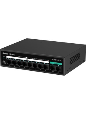 Ruijie Reyee RG-ES110FG-P 8X10/100BASE-T Poe+Port 2X10/100/1000BASE-T 120W Poe