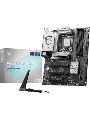 Msı B860 Gamıng Plus Wıfı-7 Ddr5 Hdmı-Dp Pcıe 5.0 1851P Atx