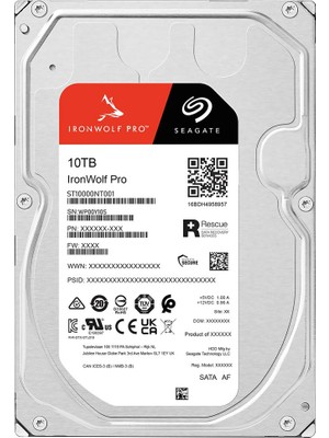 Seagate Ironwolf Pro 10TB 7200RPM 256MB Sata3 6gbit/sn ST10000NT001 Nas HDD