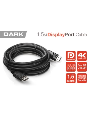 Dark 1.5m V1.2 4K Destekli Displayport Kablo