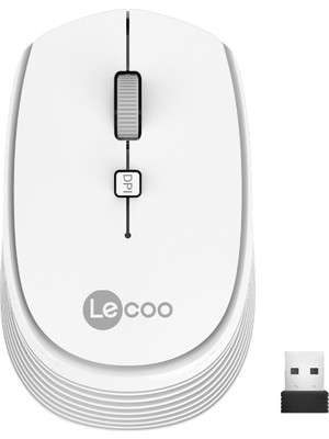 Lecoo WS202 Beyaz USB Kablosuz Mouse