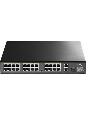 Cudy FS1026PS1 24 Port 10/100 1-Sfp 300W Full Poe Yönetilemez  Switch