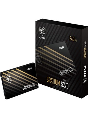 480GB Msı SSD Spatıum S270 Sata 2.5
