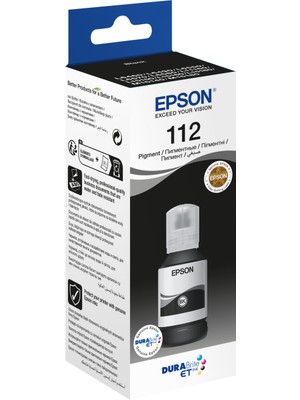 Epson T06C14 (112) Ecotank Black Siyah Şişe Mürekkep 127 ml