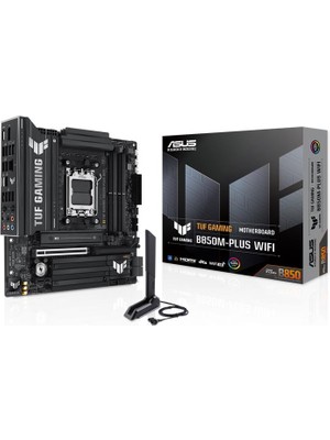 Asus Tuf Gamıng B850M-PLUS Wıfı Ddr5 8000MHZ 1xhdmı 1xdp 3xm.2 Matx Am5 (9000/8000/7000 Işlemci Uyumlu)