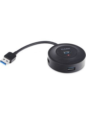 Dark DK-AC-USB344 4port USB 3.0 Siyah USB Çoklayıcı Hub