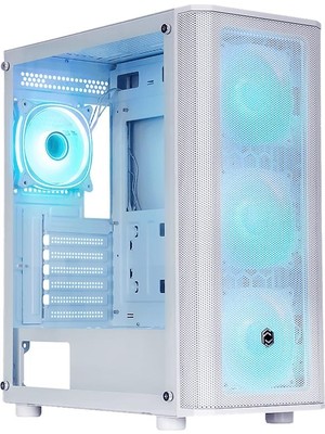 Frısby CM-106 650W 80+ Double Argb Gamıng Beyaz Mesh Kasa
