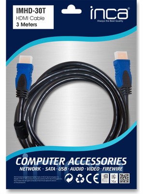 Inca IMHD-30T 3mt HDMI Kablo