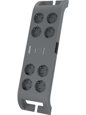 Phılıps SPN3180A/62 2400J 8'li / 2m Akım Korumalı Priz