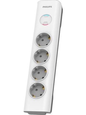Phılıps SPN7040WA/62 600J 4'lü / 2m Akım Korumalı Priz