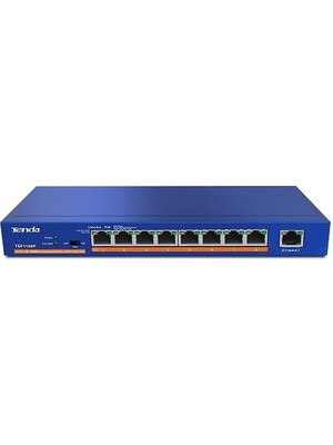 Tenda 9port 63W 8port Poe TEF1109P-8-63W 10/100 Yönetilemez Switch