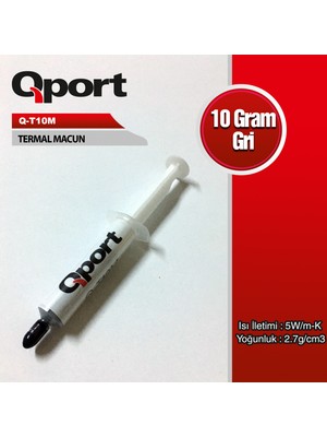 Qport Q-T10M 10GRAM 5W/M-K 2.7/cm3 Termal Macun