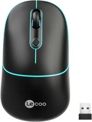 Lecoo USB Optik Kablosuz Mouse Siyah WS210-S