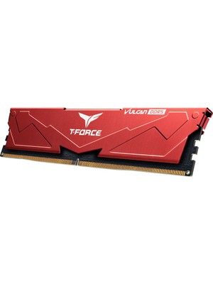 Team T-Force Vulcan Red 16GB 1X16GB 6000MHZ Ddr5 CL38 Gaming Ram (FLRD516G6000HC38J01)