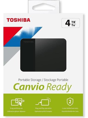 4tb Canvıo Ready 2.5" Usb3.2 Toshıba HDTP340EK3CA