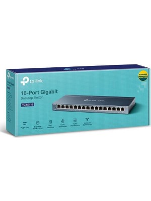 Tp-Lınk TL-SG116 16 Port Gıgabıt Metal Kasa Swıtch