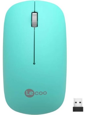 Lecoo USB Optik Kablosuz Mouse Turkuaz WS214-T