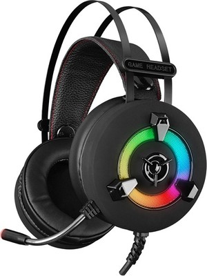 Rampage Miracle-X2 Plus Siyah Rgb LED 7.1 Surround Sound System Gaming Mikrofonlu Oyuncu Kulaklığı
