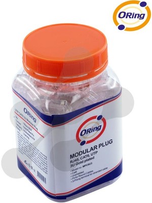 Orıng MPC6U3 Cat6 Plug U/utp RJ45 Altın Uç Konnektör 100 Lü Paket