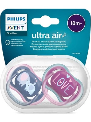 Chicco Philips Avent Ultra Air Emzik +18 Ay 2li Kız SCF349/ 22
