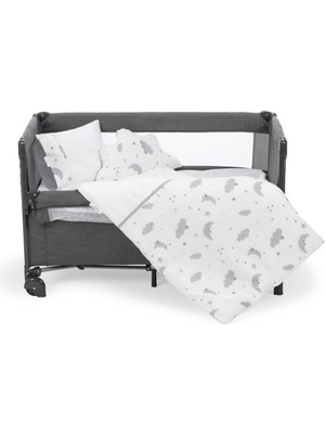 Sema Baby 6 Parça Lüks Park Yatak Bebek Uyku Seti - Moon