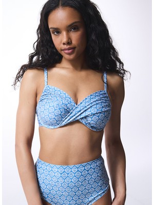 Penti Mavi Twist Balenli  Bikini Üstü