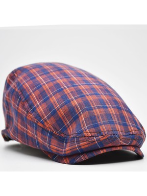 Erkek Kasket Keten Yazlık Flat Cap Şapka