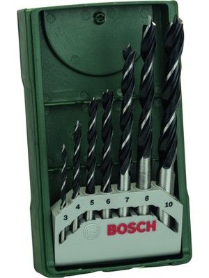 Bosch 7 Parçalı Ahşap Matkap Ucu Seti