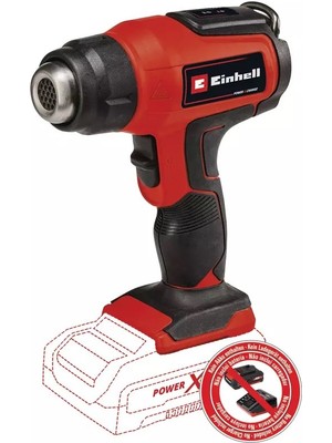 Einhell Akülü Sıcak Hava Tabancası TE-HA 18 Li-Solo 4520500 | PXC | 18 V | 2 sıcaklık ayarı | dar nozul, geniş nozul ve reflektör nozulu dahil | akü hariç