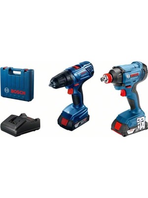 Bosch Professional GSR 180-LI + GDX 180-LI Set (2 x 2 Ah) - 06019